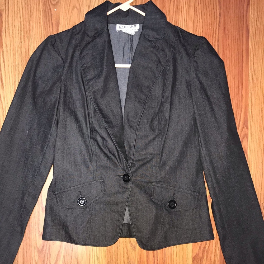 denim blazer